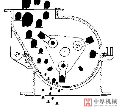 單段錘式破碎機結構圖
