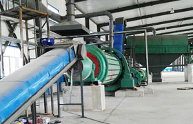 新疆鋁灰處理成套設備生產線現場